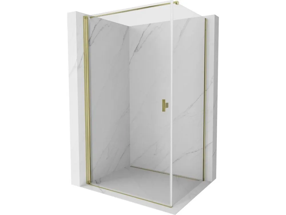 Zlevněný MEXEN/S - Mist-B sprchový kout dveře křídlové 80 x 85, transparent, zlato 8A2T-080-085-50-00