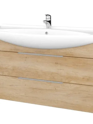 Akce Koupelnová skříňka TAKE IT SZZ2 120 - N01 Bílá lesk / Úchytka T05 / D15 Nebraska