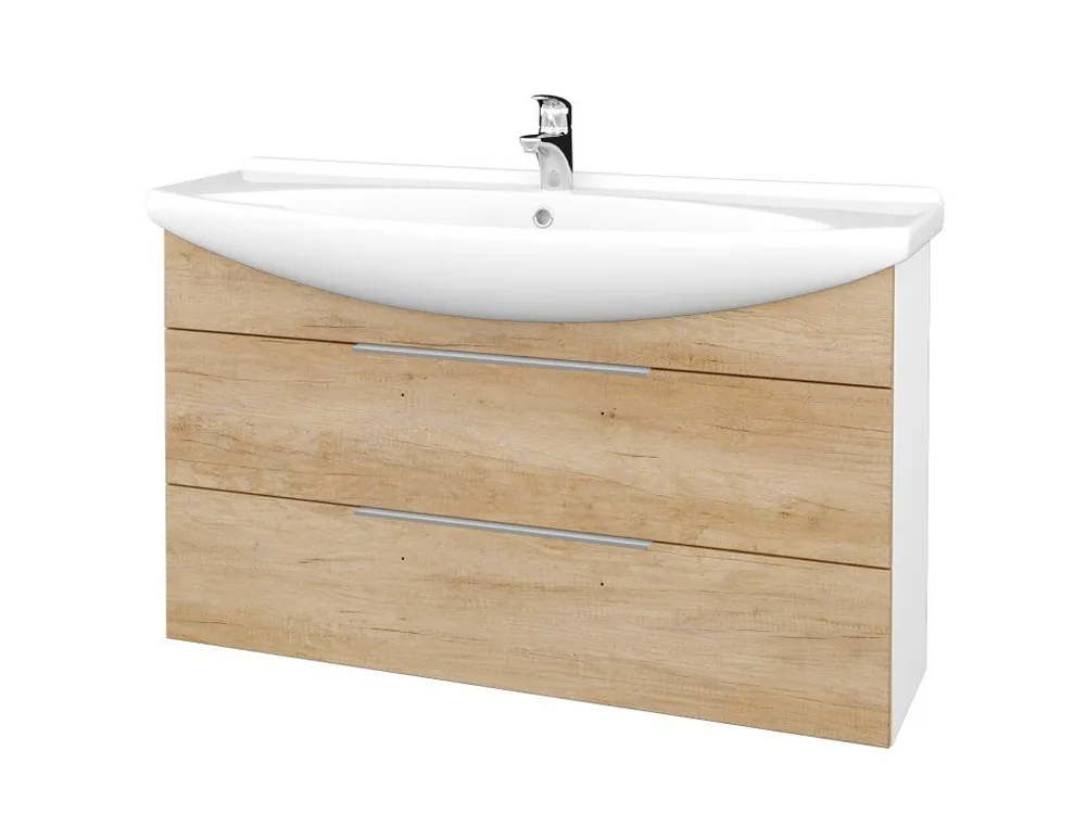 Akce Koupelnová skříňka TAKE IT SZZ2 120 - N01 Bílá lesk / Úchytka T05 / D15 Nebraska