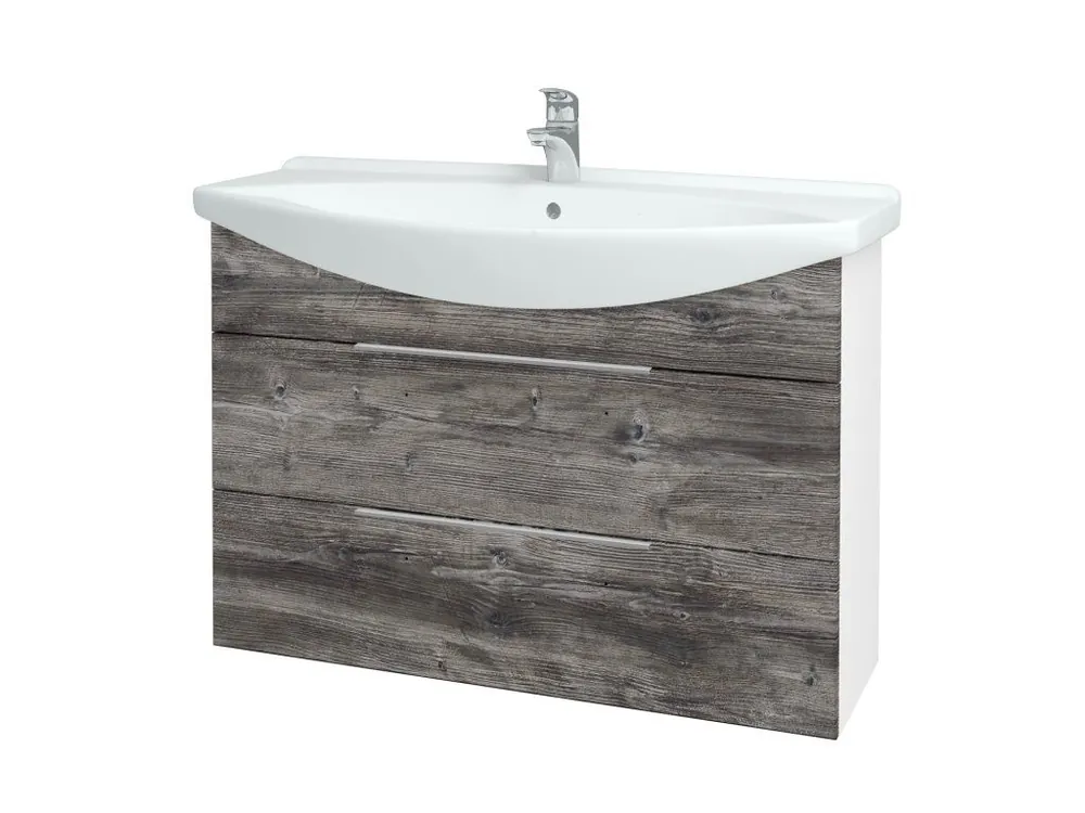 Akce Koupelnová skříňka TAKE IT SZZ2 105 - N01 Bílá lesk / Úchytka T05 / D10 Borovice Jackson