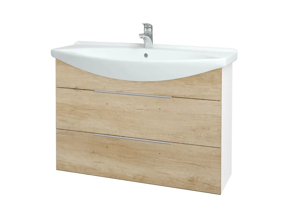 Akce Koupelnová skříňka TAKE IT SZZ2 105 - N01 Bílá lesk / Úchytka T05 / D15 Nebraska