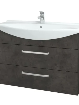 Značkový Koupelnová skříňka TAKE IT SZZ2 105 - D16 Beton tmavý / Úchytka T01 / D16 Beton tmavý