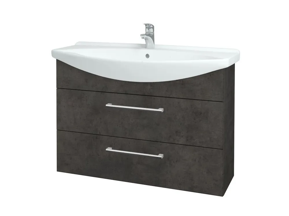 Značkový Koupelnová skříňka TAKE IT SZZ2 105 - D16 Beton tmavý / Úchytka T03 / D16 Beton tmavý