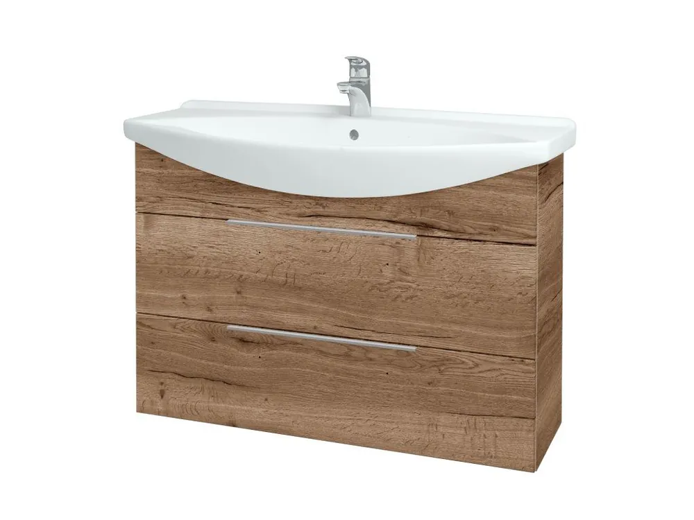 Zlevněný Koupelnová skříňka TAKE IT SZZ2 105 - D21 Tobacco / Úchytka T05 / D21 Tobacco