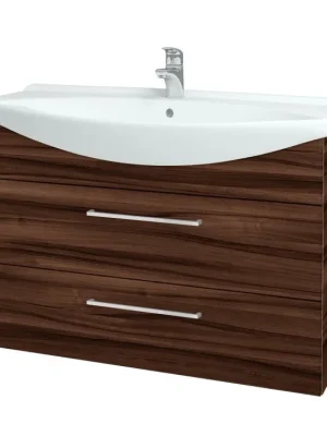 Zlevněný Koupelnová skříňka TAKE IT SZZ2 105 - D06 Ořech / Úchytka T04 / D06 Ořech