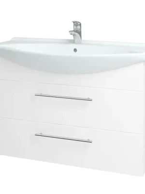 Akční Cena Koupelnová skříňka TAKE IT SZZ2 105 - N01 Bílá lesk / Úchytka T02 / N01 Bílá lesk