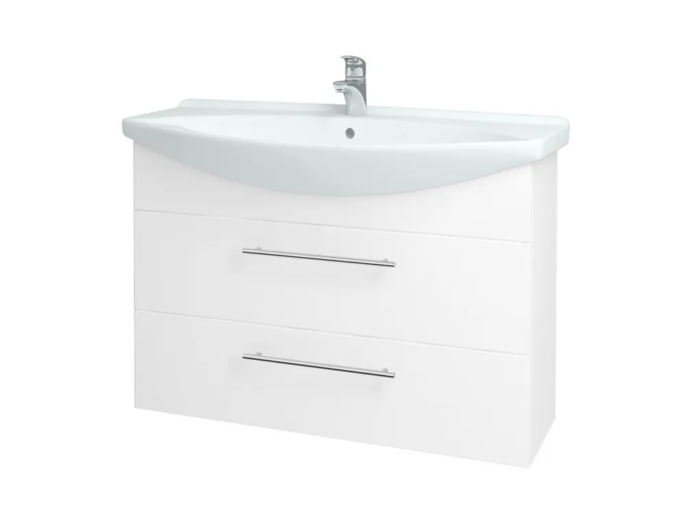 Akční Cena Koupelnová skříňka TAKE IT SZZ2 105 - N01 Bílá lesk / Úchytka T02 / N01 Bílá lesk