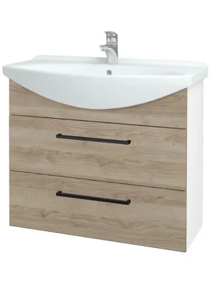 Akce Koupelnová skříňka TAKE IT SZZ2 85 - N01 Bílá lesk / Úchytka T06 / D17 Colorado