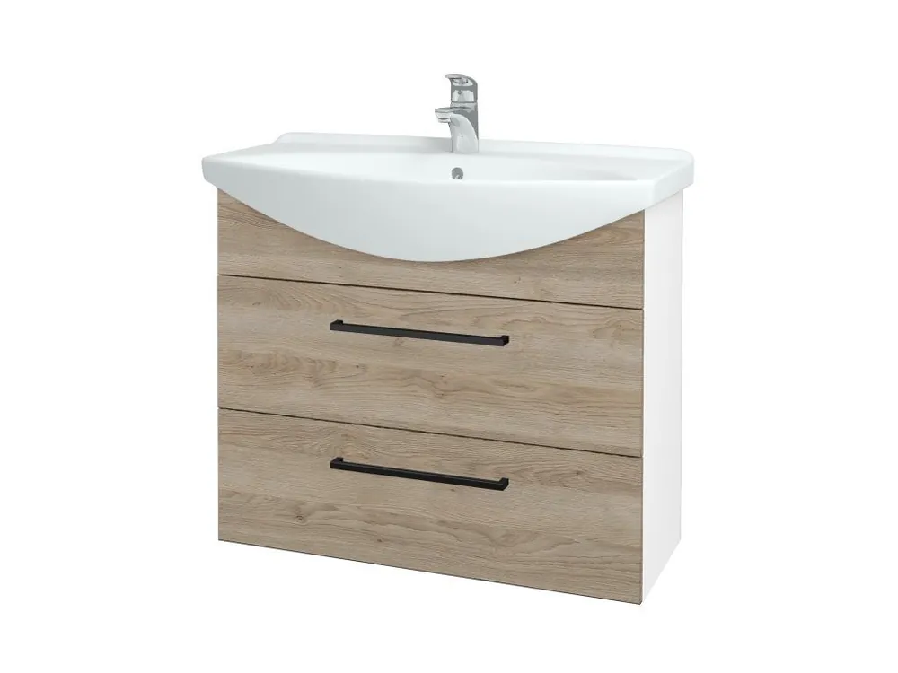 Akce Koupelnová skříňka TAKE IT SZZ2 85 - N01 Bílá lesk / Úchytka T06 / D17 Colorado