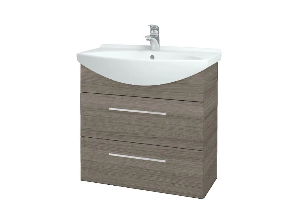 Zlevněný Koupelnová skříňka TAKE IT SZZ2 75 - D03 Cafe / Úchytka T04 / D03 Cafe