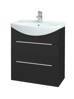 Značkový Koupelnová skříňka TAKE IT SZZ2 65 - N03 Graphite / Úchytka T05 / N03 Graphite