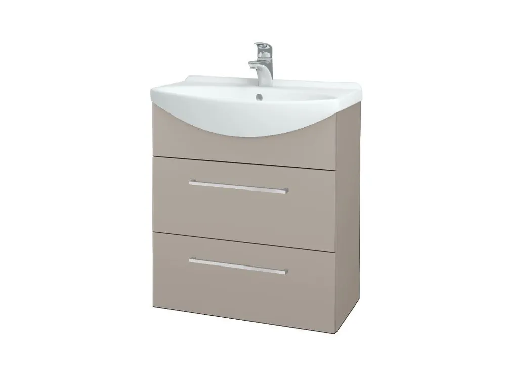 Značkový Koupelnová skříňka TAKE IT SZZ2 65 - N07 Stone / Úchytka T04 / N07 Stone