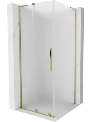 Zlevněný MEXEN/S - Velar L sprchový kout, posuvné dveře 120 x 120, dekor, zlato 871-120-120-33-50