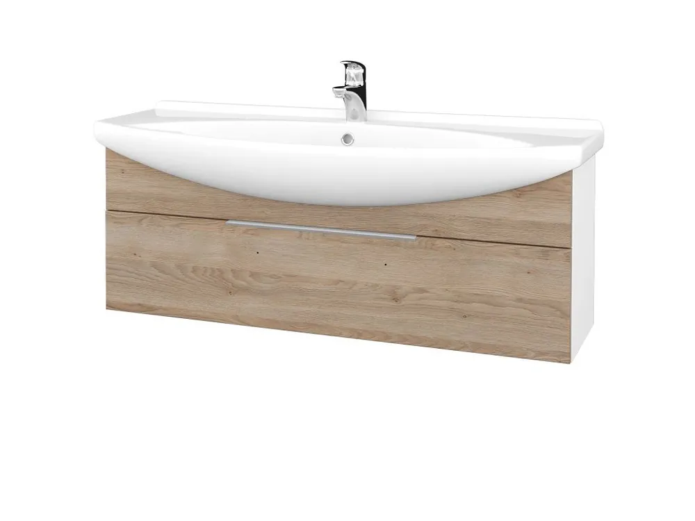 Akce Koupelnová skříňka TAKE IT SZZ 120 - N01 Bílá lesk / Úchytka T05 / D17 Colorado