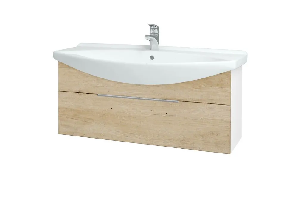 Zlevněný Koupelnová skříňka TAKE IT SZZ 105 - N01 Bílá lesk / Úchytka T05 / D15 Nebraska